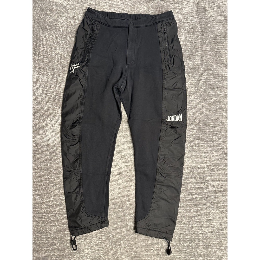 NIKE Air Jordan Flight MVP Wheaties Jogger DV7594 010 Black White Pants Sz M